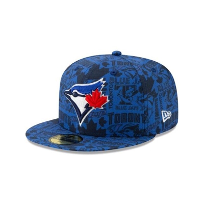 Sapca New Era Toronto Blue Jays MLB Sketched 59FIFTY Fitted - Albastri